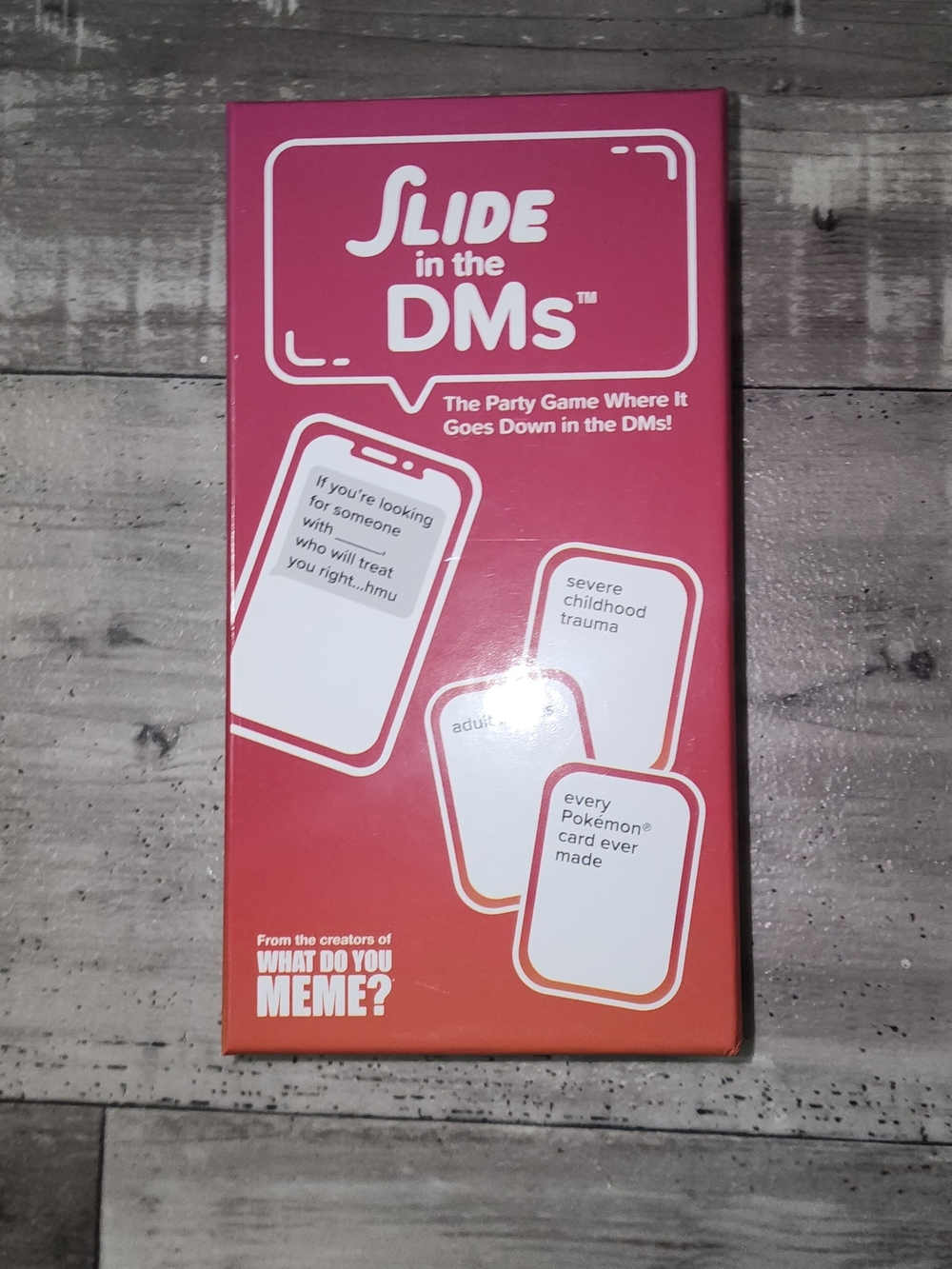Slide in the DMs Party Card Game - Pink